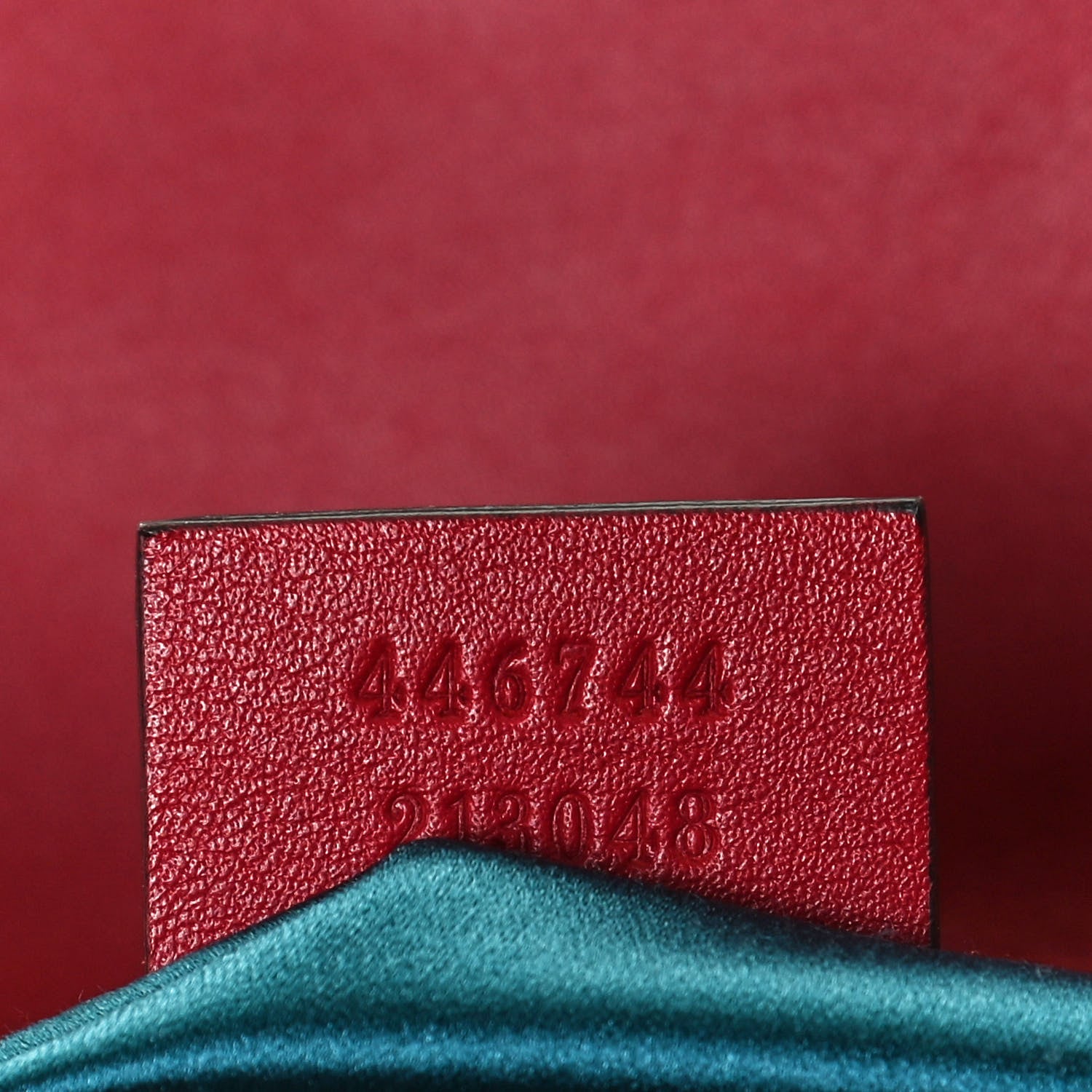Gucci Velvet Matelasse Mini GG Marmont Shoulder Bag Hibiscus Red 7 of 12