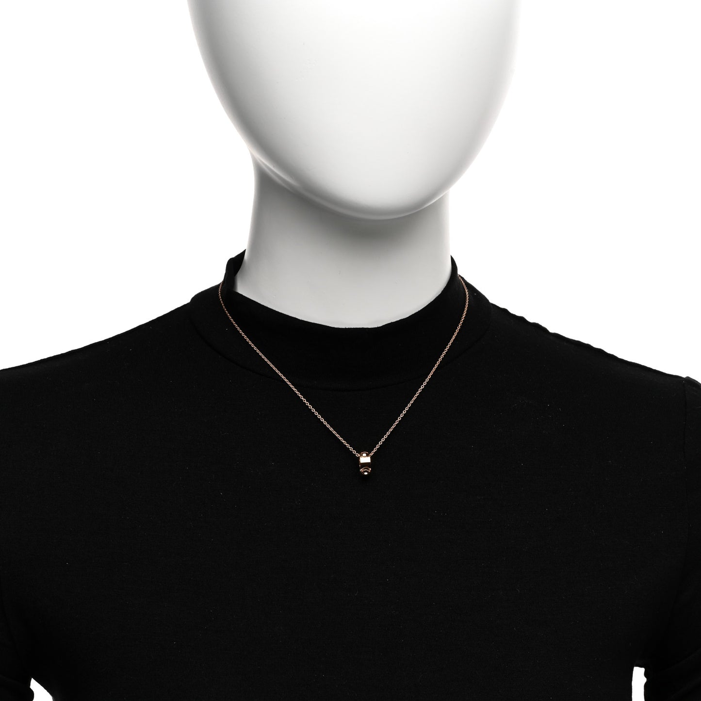 18K Pink Gold Empreinte Pendant Necklace