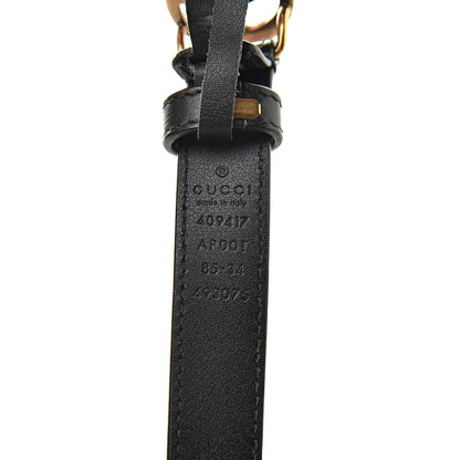 Gucci Calfskin Double G 20mm Belt 85 34 Black 4 of 8