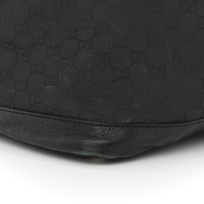 Gucci Nylon Monogram Travel Hobo Black 12 of 15