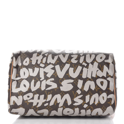 Louis Vuitton Monogram Graffiti Speedy 30 Silver 24 of 26