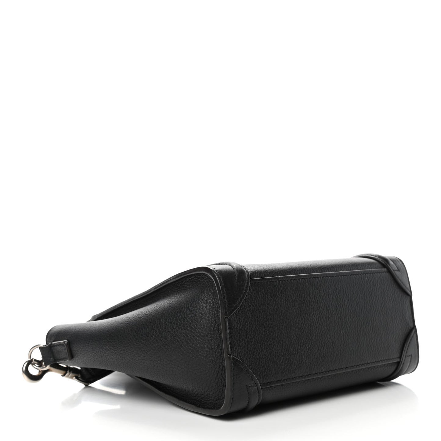 Drummed Calfskin Nano Luggage Black
