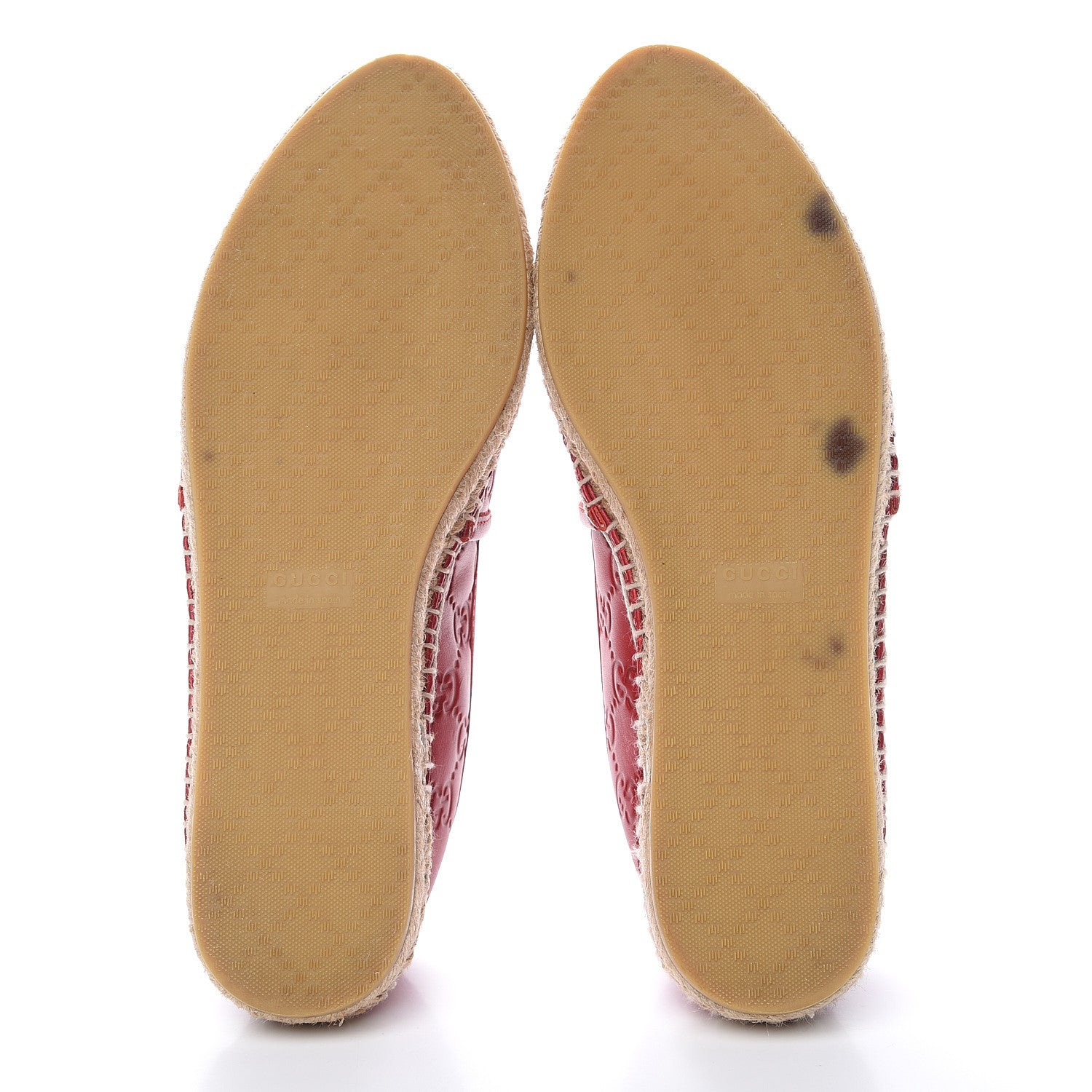 Gucci Guccissima Signature Espadrilles 38.5 Hibiscus Red 5 of 12