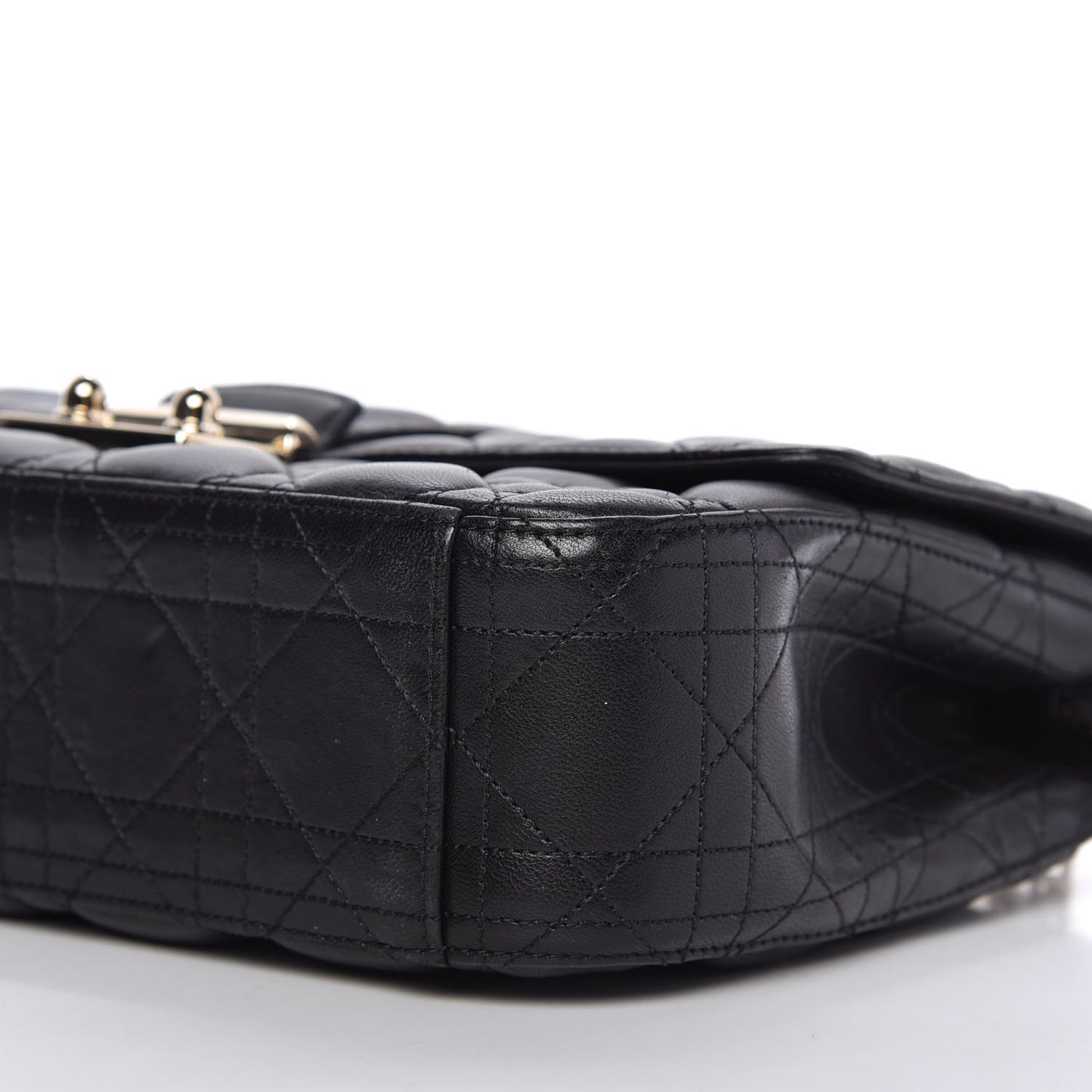 Lambskin Cannage Medium Miss Dior Flap Black