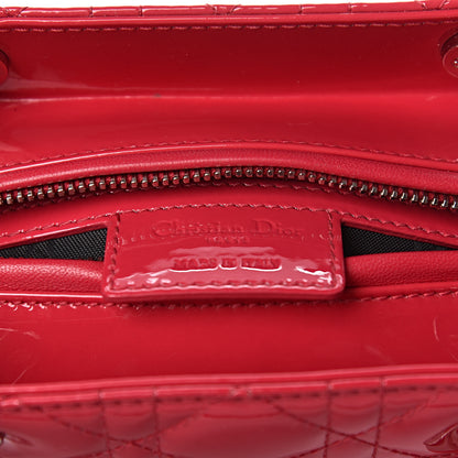 Christian Dior Patent Cannage Medium Lady Dior Fuchsia 6 of 11
