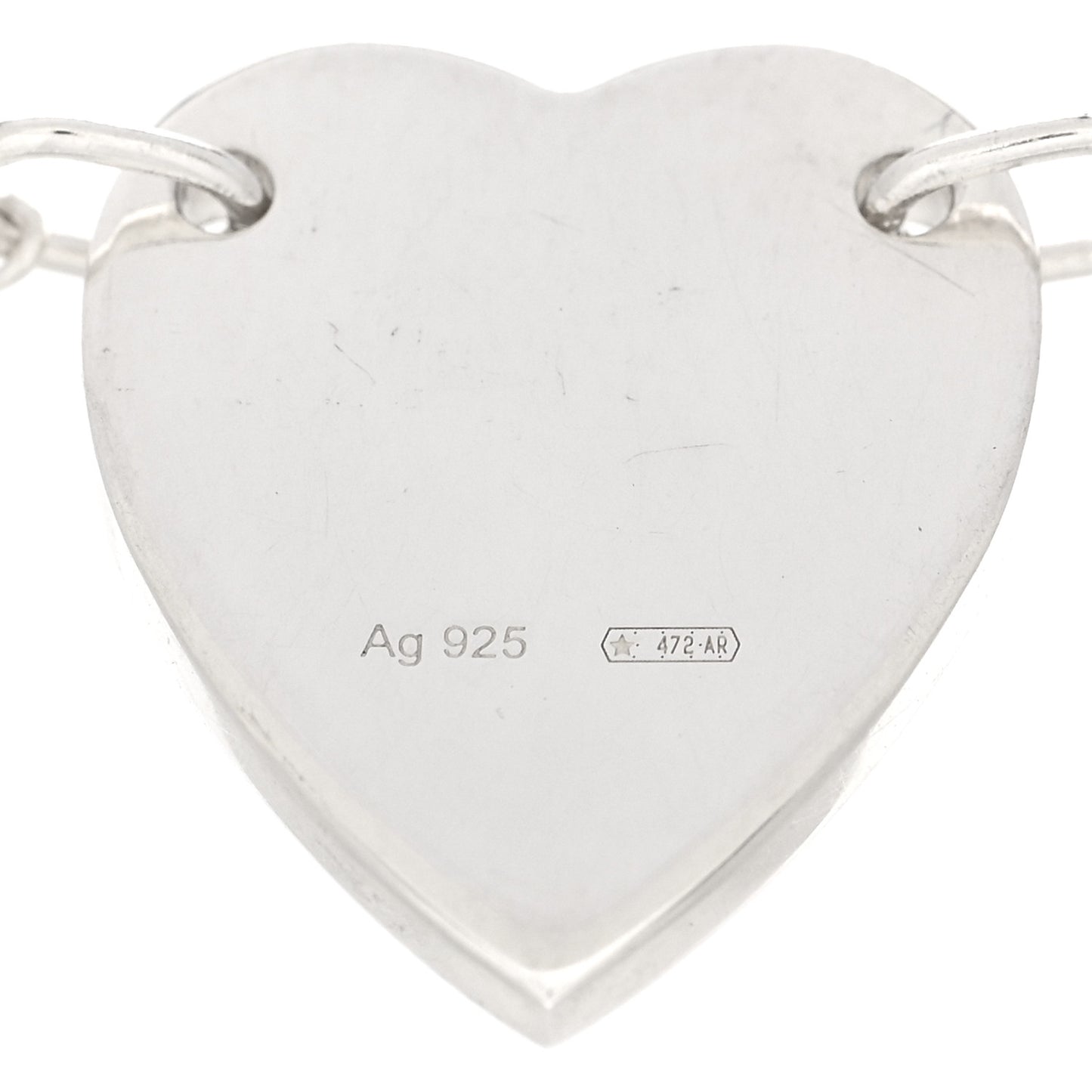 Sterling Silver Trademark Heart Bracelet