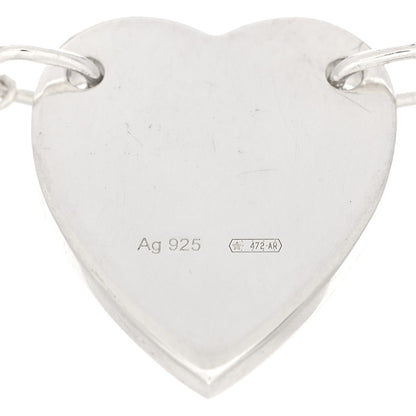 Gucci Sterling Silver Trademark Heart Bracelet 3 of 3