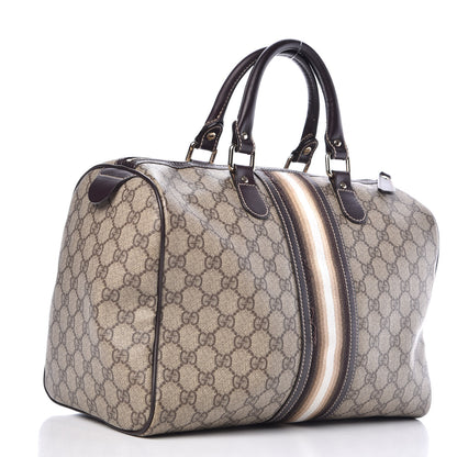 Gucci GG Plus Monogram Web Medium Joy Boston Dark Brown 3 of 17