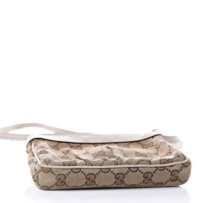 Gucci Monogram GG Heart Charm Crossbody Pochette White 3 of 11