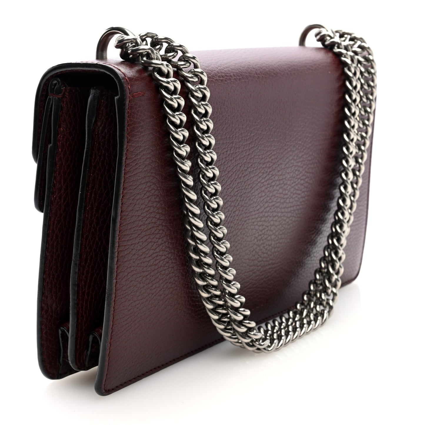 Dollar Calfskin Crystal Small Dionysus Shoulder Bag Vintage Bordeaux