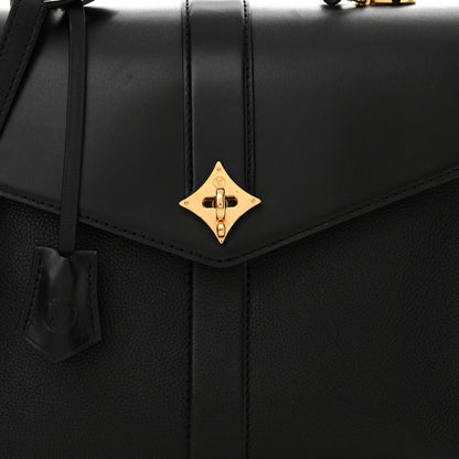 Louis Vuitton Grained Smooth Calfskin Rose Des Vents MM Black 8 of 13