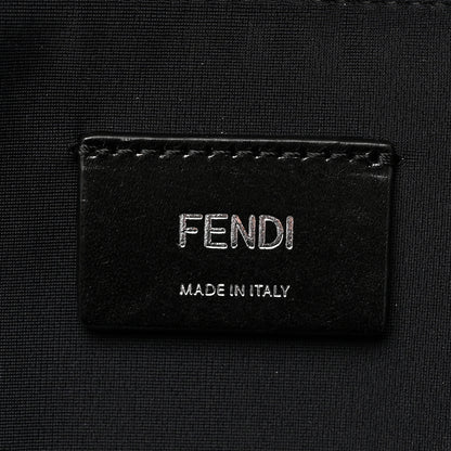 Fendi X SARAH COLEMAN Fabric Jacquard Vitello Grace Light Woven Lanyard FF Vertigo Pouch Pocket Backpack Tobacco Moro Black 6 of 10