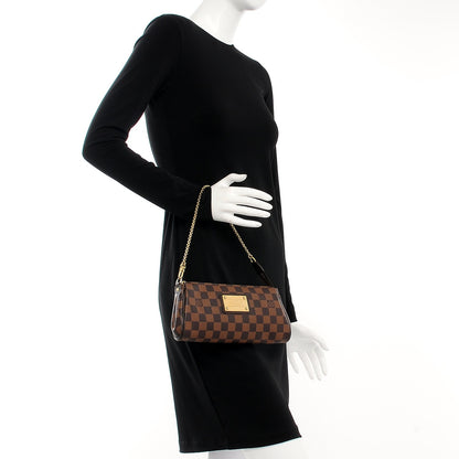 Louis Vuitton Damier Ebene Eva Clutch 2 of 7