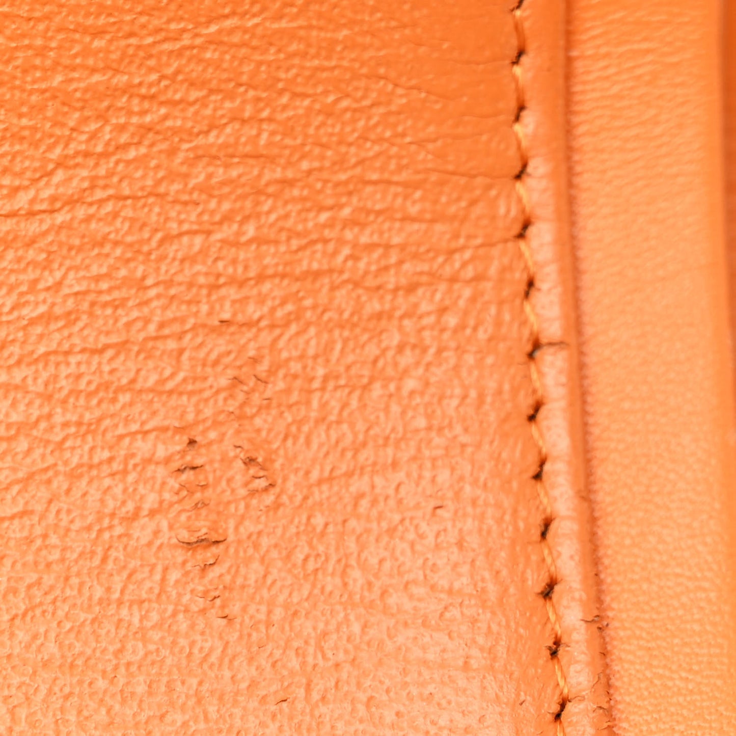 Patent Quilted Jumbo Double Flap Orange
