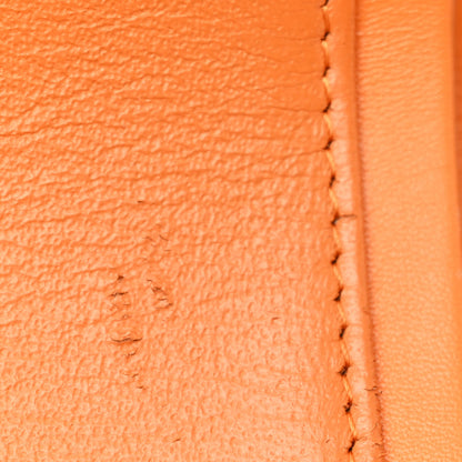 Chanel Patent Quilted Jumbo Double Flap Orange 12 of 13