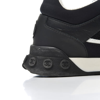 Chanel Calfskin Mesh Lycra Sneakers 39 Black 13 of 22