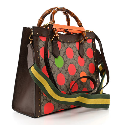 Gucci GG Supreme Monogram Equestrian Medium Diana Tote Bag Beige Multicolor New Acero 3 of 10