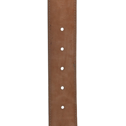 Gucci Calfskin Interlocking G 37mm Belt 70 28 Nut Brown 4 of 7