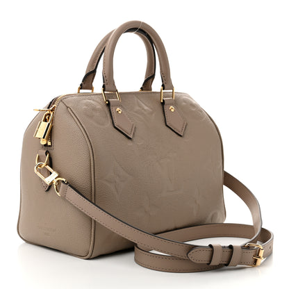 Louis Vuitton Empreinte Monogram Giant Speedy Bandouliere 25 Tourterelle 3 of 9