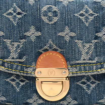 Louis Vuitton Monogram Denim Mini Pleaty Blue 8 of 11