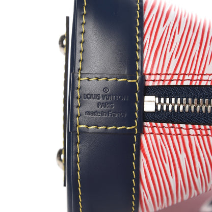Louis Vuitton Epi Alma BB Denim Red 6 of 6