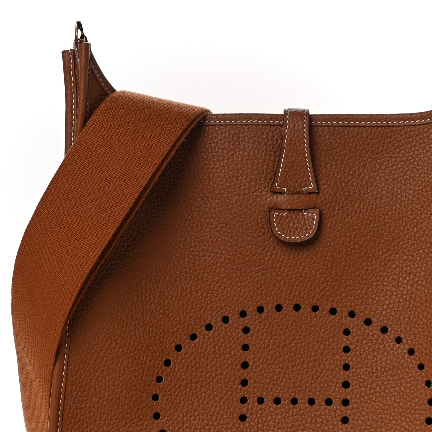 Hermes Taurillon Clemence Evelyne III PM Gold 7 of 10