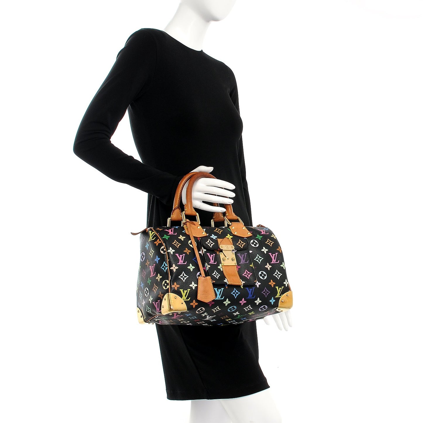 Monogram Multicolor Speedy 30 Black