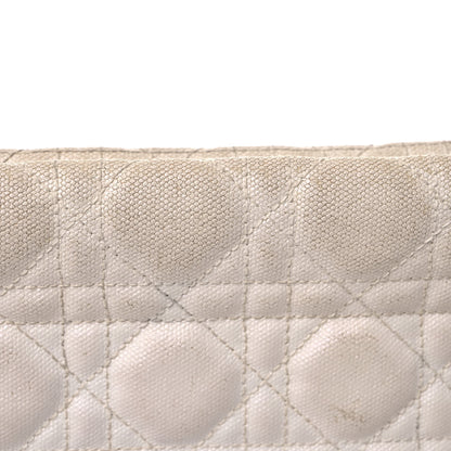 Christian Dior Coated Canvas Cannage Panarea Pouch White 14 of 18