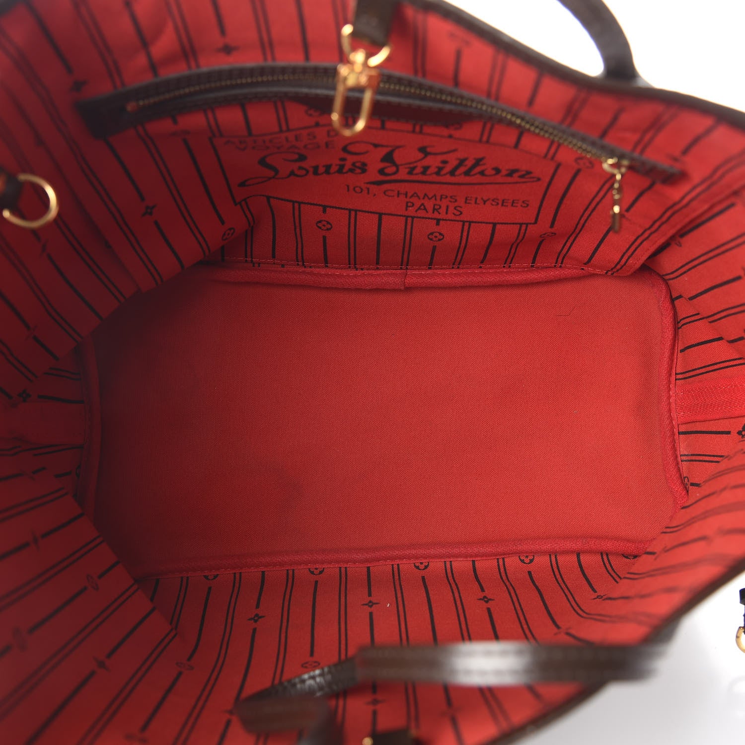 Louis Vuitton Damier Ebene Neverfull MM 7 of 9