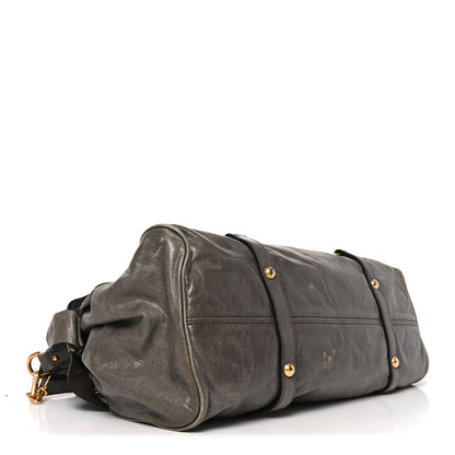 Miu Miu Vitello Lux Bow Bag Pomice 3 of 8