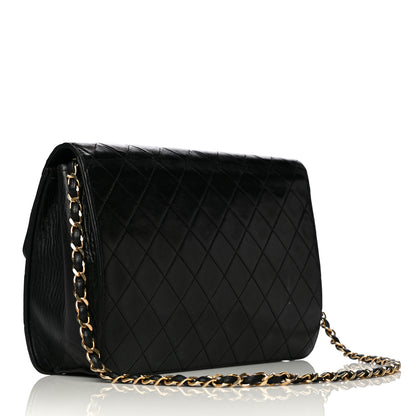 Chanel Lambskin Quilted Medium Single Flap Black 2 of 15