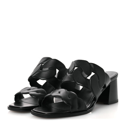 Hermes Nappa Gaby 60 Sandal 37.5 Black 4 of 11