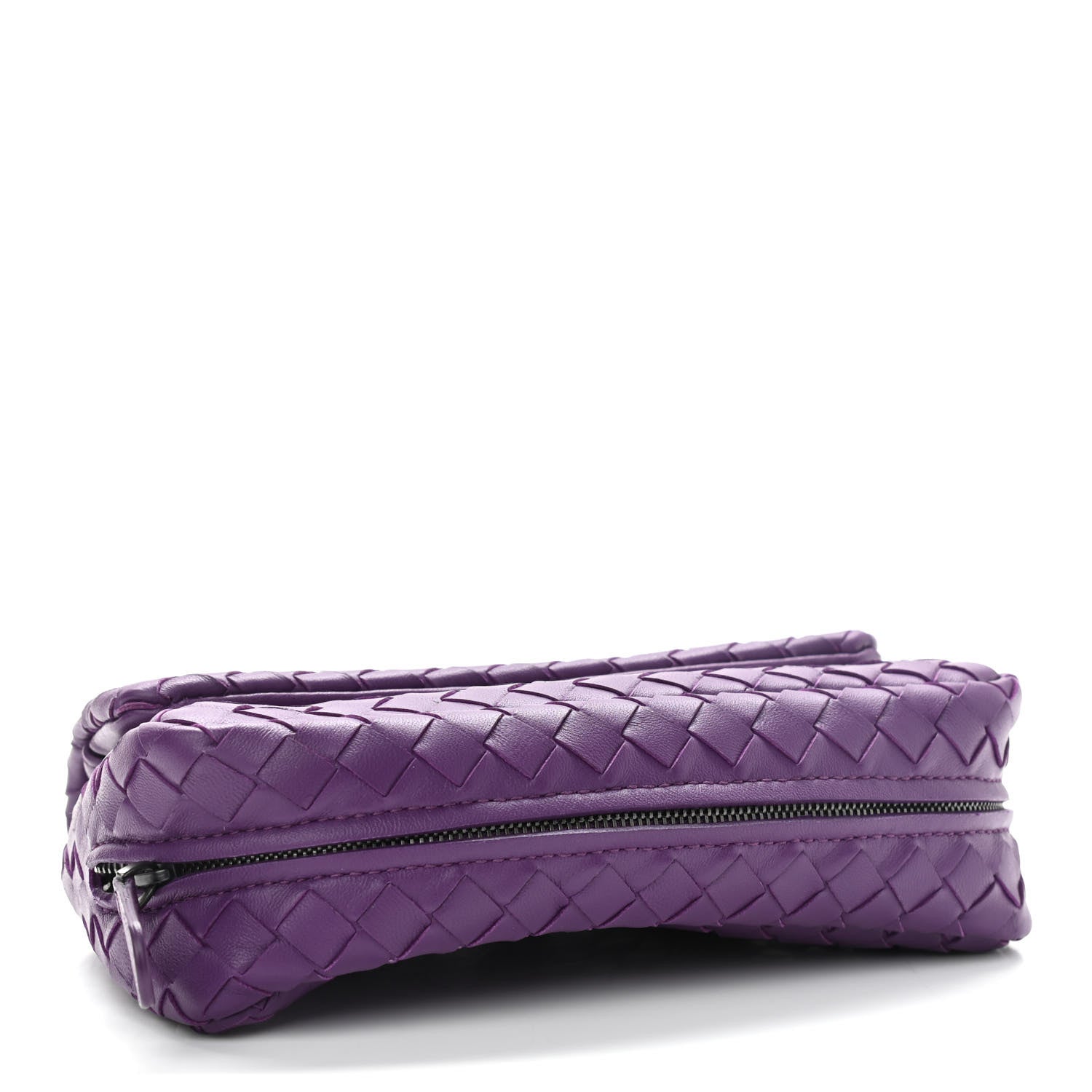 Bottega Veneta Nappa Intrecciato Mini Messenger Bag Purple 4 of 9