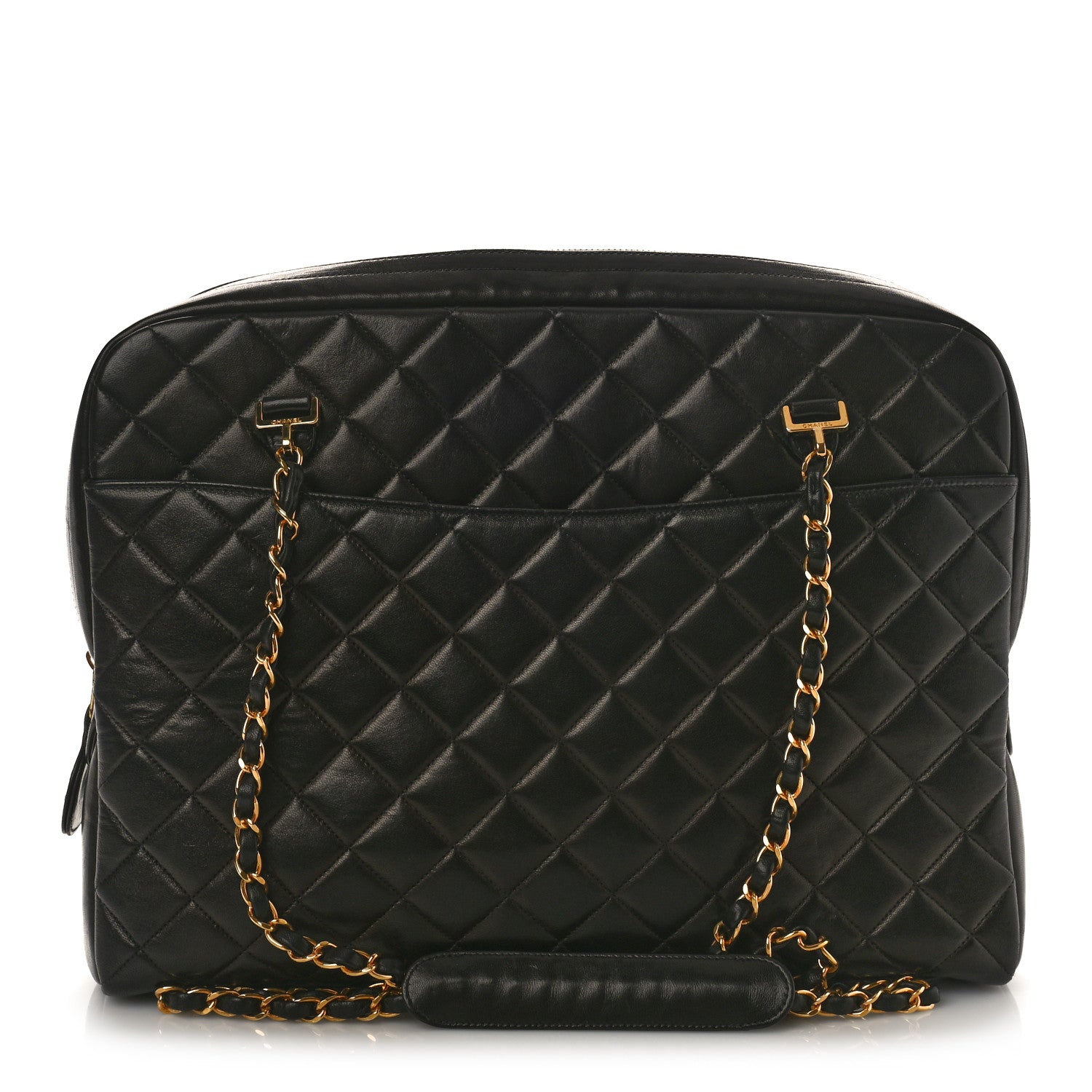 Chanel Lambskin Quilted Shoulder Bag Black 1 of 10