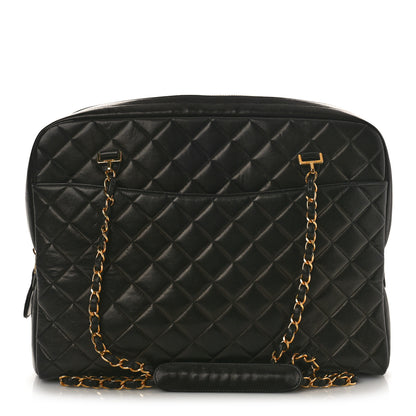 Chanel Lambskin Quilted Shoulder Bag Black 1 of 10
