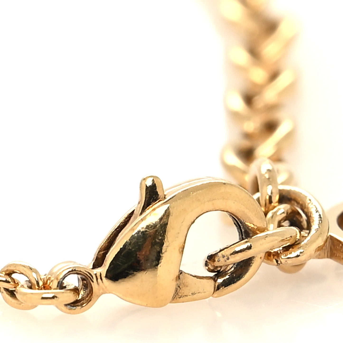 Metal Crystal LV Iconic Bracelet Gold