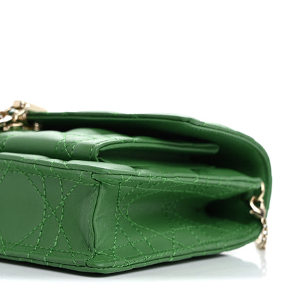 Christian Dior Lambskin Cannage My Dior Daily Chain Pouch Jade Green 10 of 14