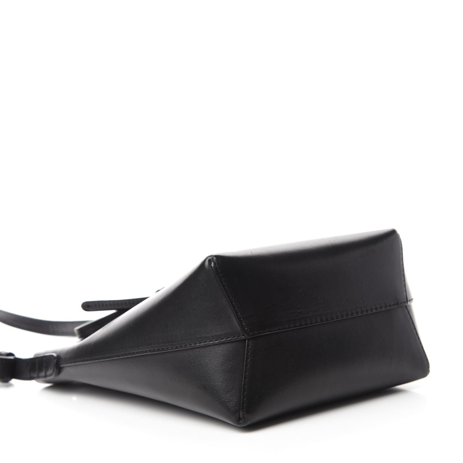 Mansur Gavriel Calfskin Mini Mini Bucket Bag Black Argento 4 of 10