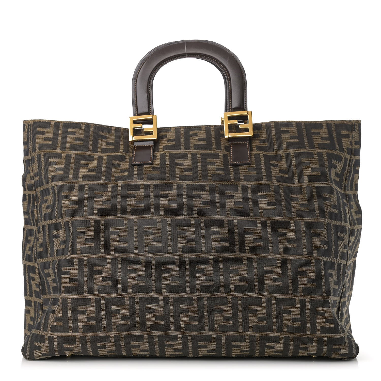 Fendi Zucca Holdall Tote Tobacco Black 1 of 12