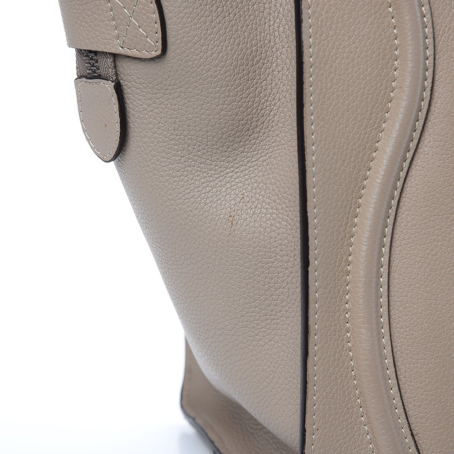 Drummed Calfskin Mini Luggage Dune