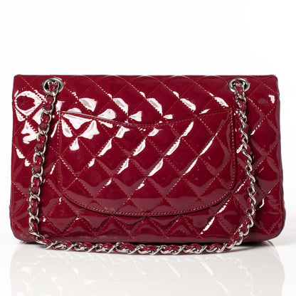 Chanel Patent Medium Double Flap Red 4 of 9