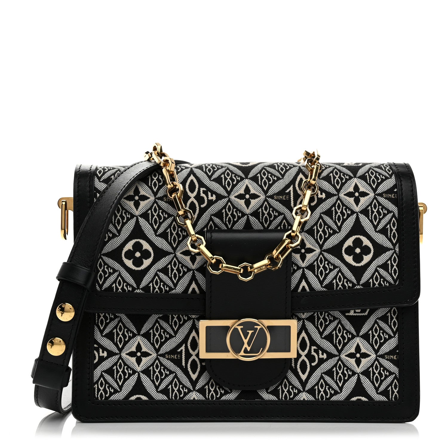 Louis Vuitton Jacquard Since 1854 Dauphine MM Grey 1 of 10