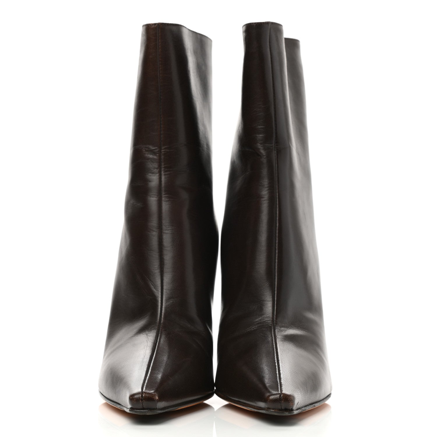 Jimmy Choo Calfskin Boots 38 Brown 4 of 15