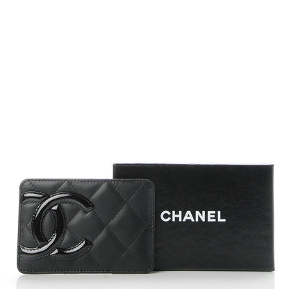 Chanel Calfskin Quilted Cambon Card Holder Black 8 of 8