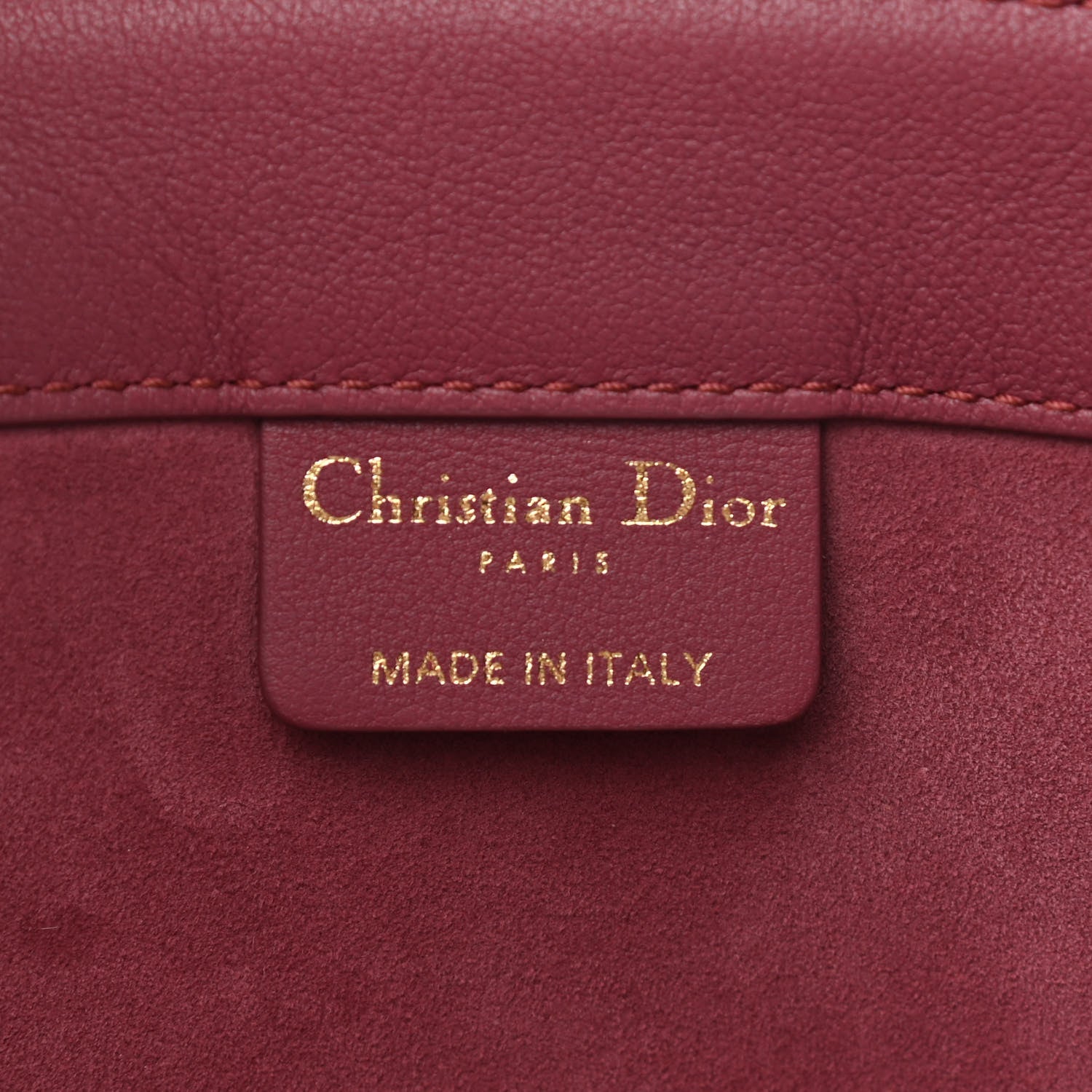 Christian Dior Calfskin Embossed Medium Book Tote Red 6 of 9