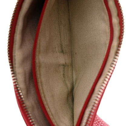 Gucci Pebbled Calfskin Soho Wristlet Vibrant Red 6 of 12