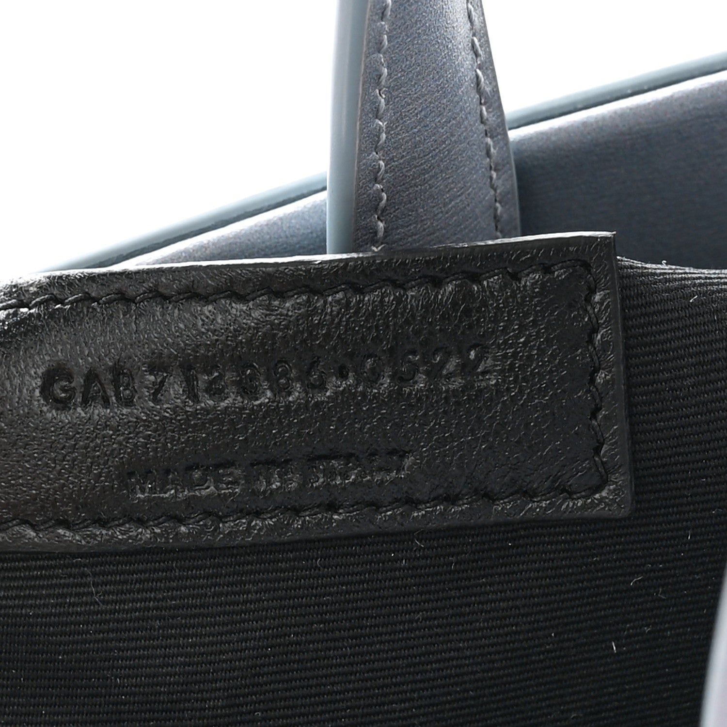 Saint Laurent Calfskin Mapplethorpe Small Manhattan Shopper Tote Grey White Black 8 of 12