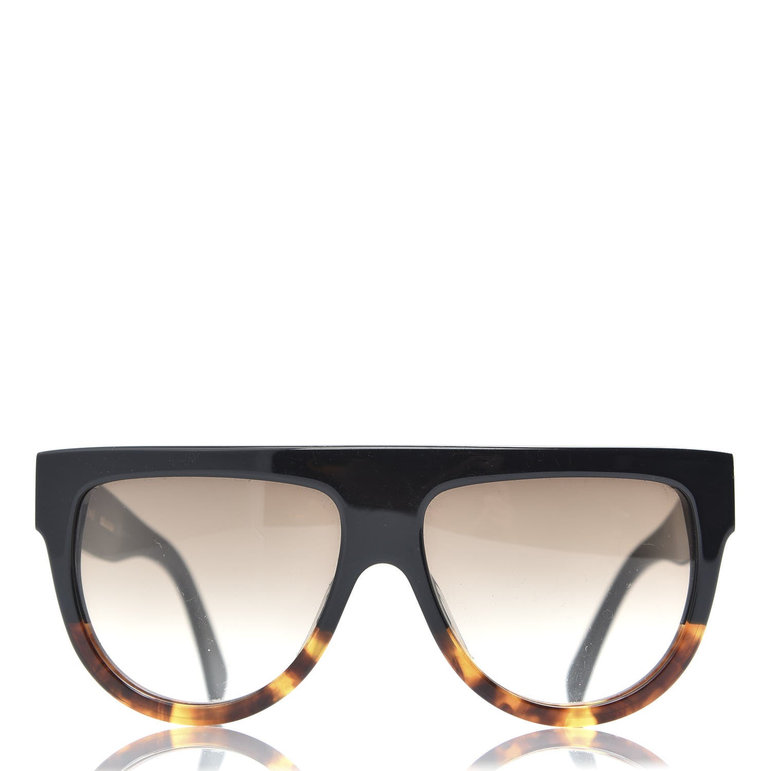 Celine Shadow Sunglasses CL 41026/S Black Havana 3 of 8