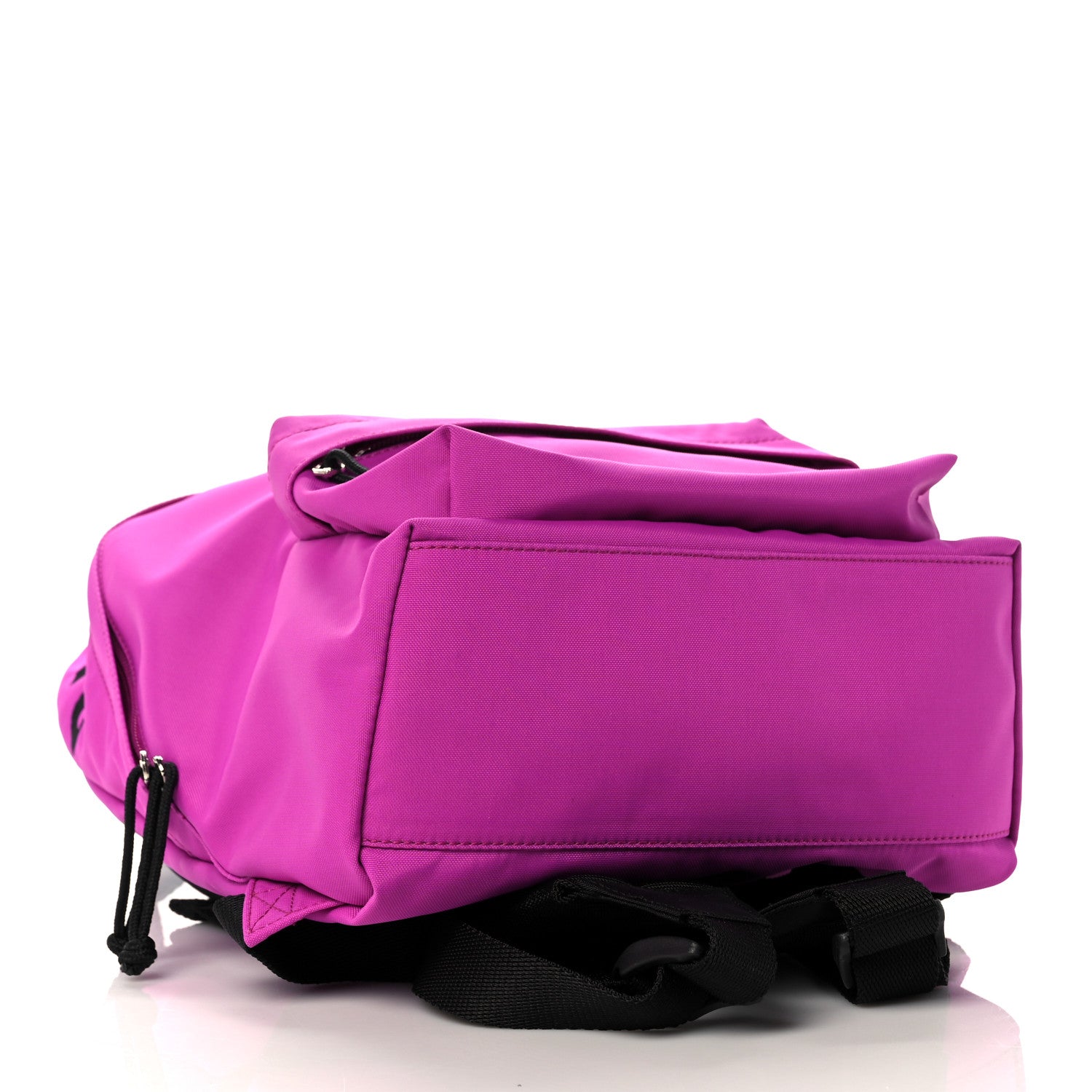 Balenciaga Sport Nylon Logo Embroidered S Wheel Backpack Fuchsia Black 3 of 7