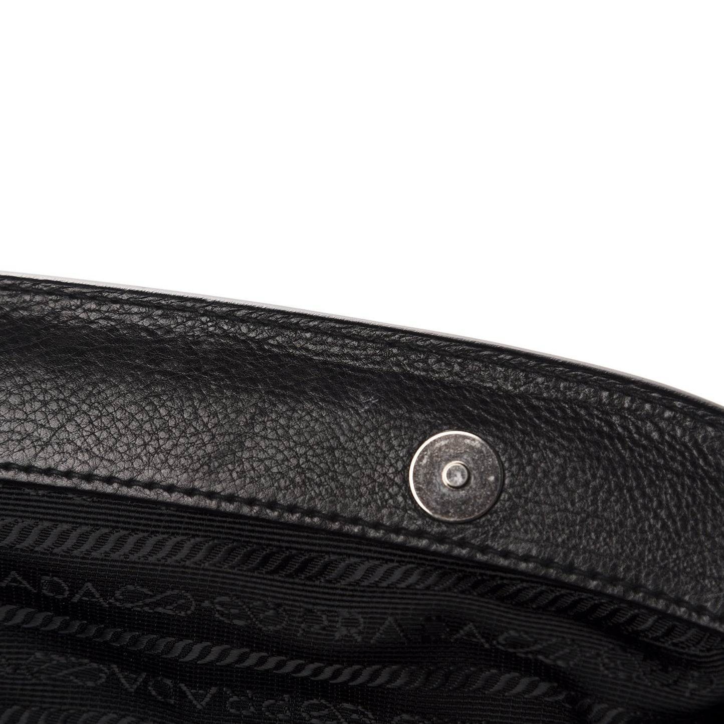 Tessuto Nylon Nappa Braided Gaufre Frame Tote Black